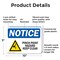 Signmission Pinch Point Hazard Keep Clear OSHA Notice Sign, Plastic, 10in W x 7in L, 2PK OS-2PACK-NS-P-710-L-17287 - alternate 4